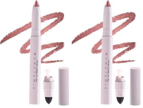 Image of SIMPLYNAM Ultimate Kajal | 1 Stroke Intense Color Payoff | Water Resistant | Long-Lasting & Smudge-Proof | Safe for Sensitive Eyes | 7X More Product | In-Built Sharpener & Smudger | Metallic Bronze