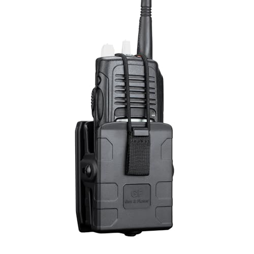 Molle Universal Radio Holster, Secure Fit, Easy Attachment for Outdoor, Tactical, and Work Use, Compatible with Motorola APX6000 XTS5000 XTS2500, Kenwood TK-2000, Hytera PD700 PD782