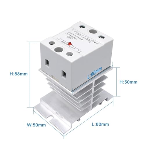 Relais statique SSR 25A DC control AC pour commutation monophasée - 6