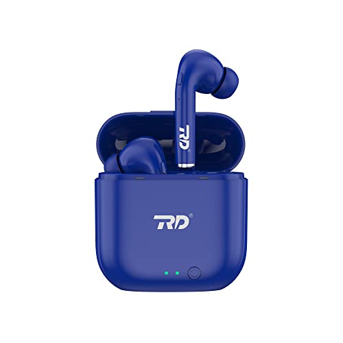 Image of RD TWS-140 Earbuds, 10mm Drivers, 40H Playtime, Upto 80ms Low Latency Gaming Earbuds, ENC Noise Cancellation, Truly Wireless TWS Bluetooth 5.1, IPX4, Voice Assistance | 6 Months Warranty, Royal Blue