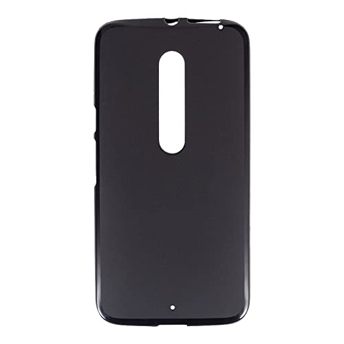 Shantime Soft Case Compatible with Moto X Pure, Slim Shockproof Bumper Protective Back Cover, Anti-Scratch Flexible Shell, Grip-Friendly(Black)