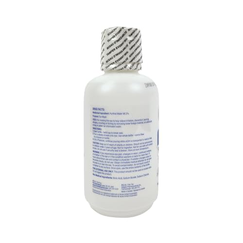 First Aid Central 100485 PhysiciansCare Solution de lavage des yeux d'urgence, fabriquée au Canada, 16 Bouteille d'Oz