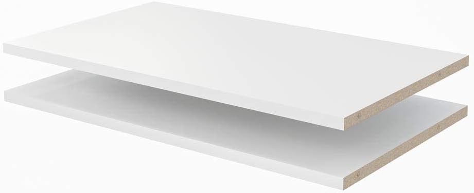 Modular Closets Vista Closet Shelves - 2 Pack (Grey, 31.5" Wide)