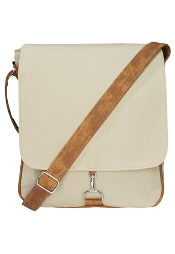 Bolsa Lenna's Prem Transversal de Lona L068 Bege