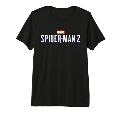 T-shirt Spider-Man 2 Marvel t-shirt premium geek avec logo du jeu vidéo officiel pour homme