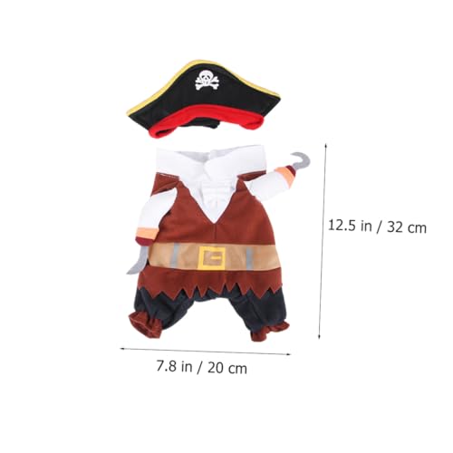 Disfraz Pirata para Perro Halloween Talla S miniatura 2