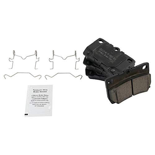 Image of TRQ Rear Ceramic Brake Pad and Rotor Set