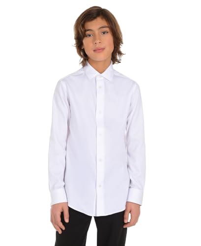 Image of Calvin Klein Boy's Sateen Shirt (Little Kids)
