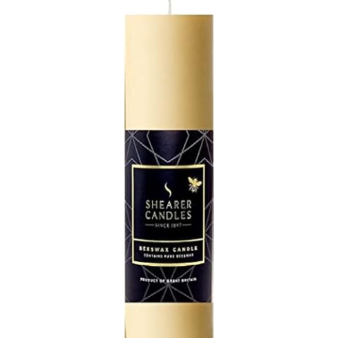 Shearer Large Yellow Beeswax Church Candle Cover