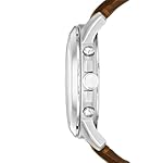 Fossil Men's Grant Quartz Stainless Steel and Leather Chronograph Watch - Image 2