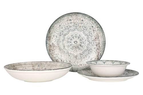 Rinart Ensembles de vaisselle - Fade - 24 pièces - 6 Personnes - Porcelaine