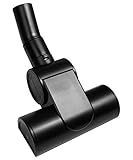 VPC Air Driven Hand Turbine Accessory Brush | Perfect to Clean Upholstery/Carpeted Stairs | 1 1/4 inch (32mm) Inner Diameter | Designed to Fit All Central Vacuum Cleaner Brands (Black)