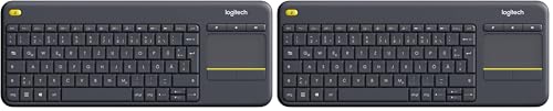 Libertà Senza Fili: dotata di tasti silenziosi e un grande touchpad per una facile navigazione, la tastiera HTPC offre una connettività wireless con un raggio d'azione fino a 10 m (1)
