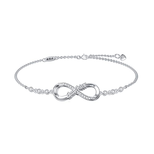 Ocj Daughter Bracelet 925 Sterling Silver Infinity Bracelets For Daughter Dainty Infinity Symbol Jewelry Birthday Graduation Christmas Gift For Daughter #TOP4