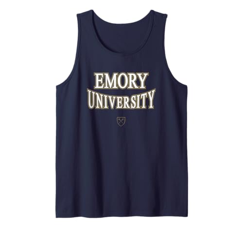 Emory Eagles Laurels Navy Officially Licensed Tank Top