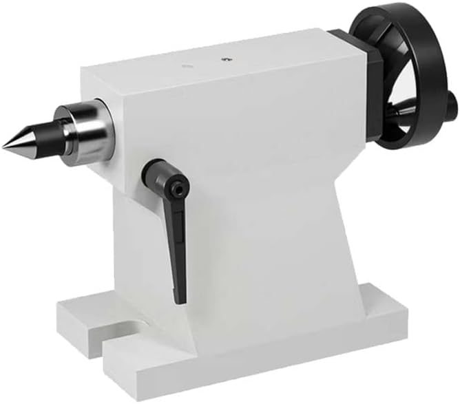 RATTMMOTOR MT3 Tailstock, Morse Taper 3 Live Center Indexing Head Manually A djustable Tailstock for CNC Machining Center 4th Axis (210mm Center Height)