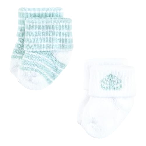 Image of Hudson Baby Baby 8-pack Cotton Rich Newborn and Terry Socks