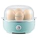 Elite Gourmet EGC115M Easy Egg Cooker Electric 7-Egg Capacity, Soft, Medium, Hard-Boiled Egg Cooker with Auto Shut-Off, Measuring Cup Included, BPA Free, Retro Mint