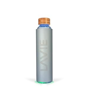 LaVie 2GO Purificateur d’eau Compact Innovant à Lumière UVA, sans Consommable. Transformez Votre Eau du Robinet en Eau Douce et Délicieuse en 15 Minutes – Couleur Aluminium – Capacité 0,5 L