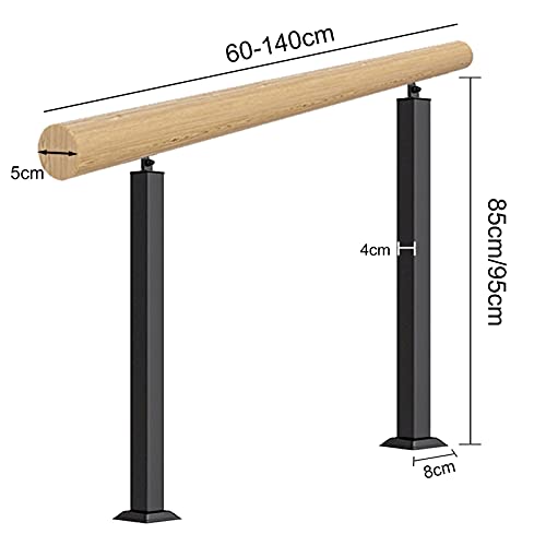 Rambarde escalier bois extérieur pour éviter les chutes sur marches - 3