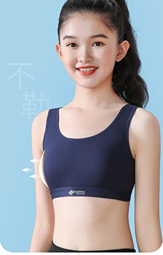 Big Girls' Sports Bra with Breathable Pads Teens Cotton Training Bras3