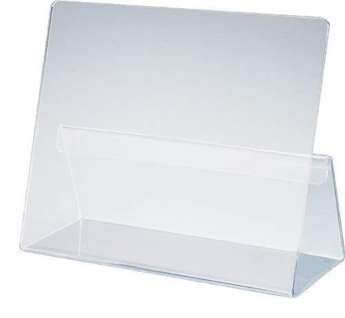 Srenta Durable Acrylic Cookbook Stand Transparent Easy Viewing iPad/Tablet Holder, Great for cooking/Baking