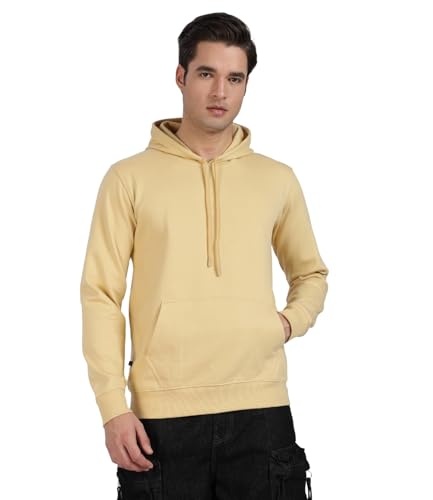 Image of Cotton Hoodies for Men | Pullover | Winter Wear | Hoodie | Hooded Sweatshirt | Kangaroo Pockets Hoodie|Regular Fit |Size S- 2XL
