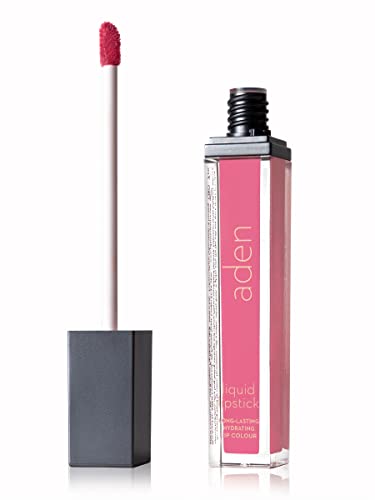 Aden Matte Liquid Lipstick & Lip Liner Pencil Set - 7Ml - Non-Smudge & Quick Drying - Highly Pigmented - Long Duration With Hydration - Made In Italy (20 Mellow) #TOP2