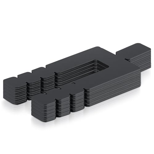 Image of 10 Pcs 1 /16 inch x 3-1 /2 inch Stack Shims Bulk Stackable Black Shims for Windows & Doors