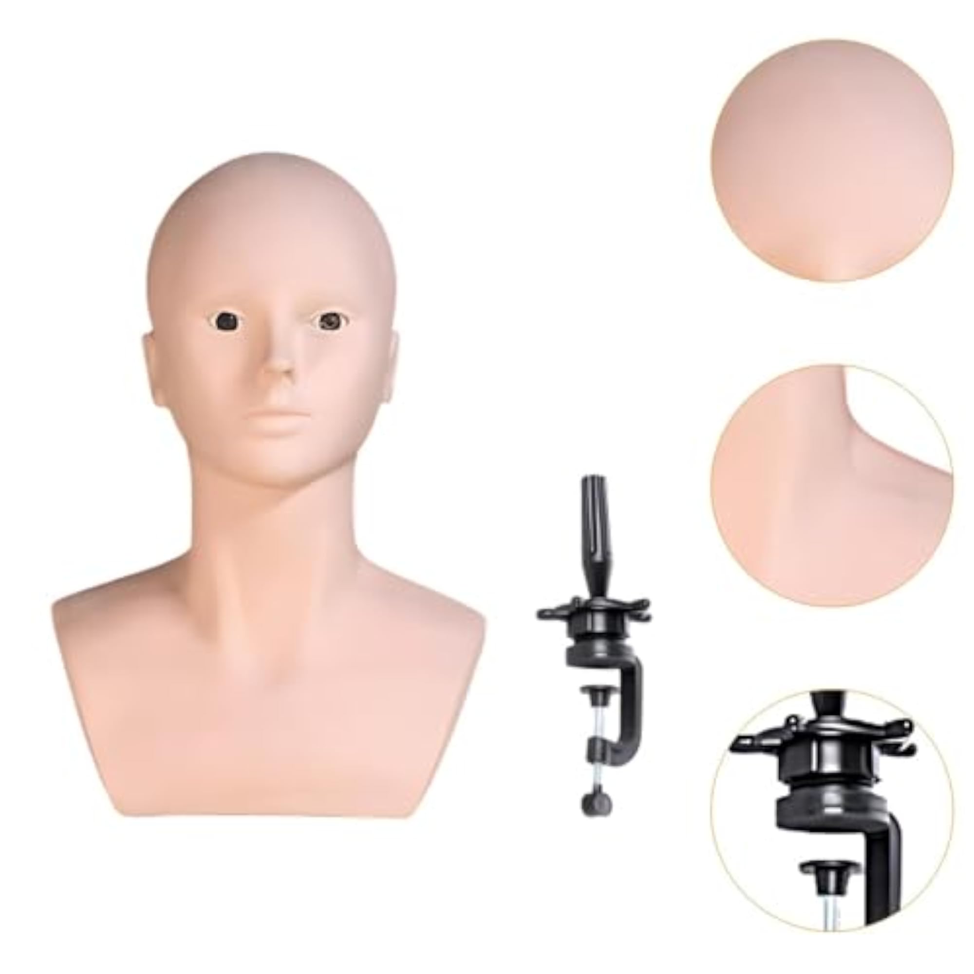Bald Head Multipurpose Display Cosmetology Training Head