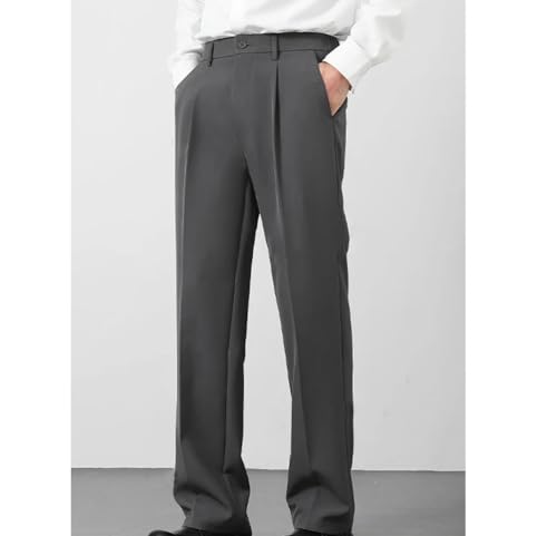 Men's Spring Casual Pants - Business Elastic Waist Korean Style Trousers Plus Size2