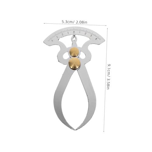 Calibrador metálico de calibre y regla de acero inoxidable para medición precisa de grosor para carpintería y profundidad interior y exterior miniatura 2