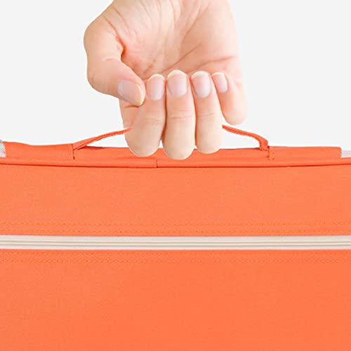 Classeur étui à fermeture éclair orange format 35 x 25 cm - 7