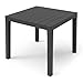Produktbild Spetebo Kunststoff Gartentisch quadratisch anthrazit - 78 x 78 cm - Campingtisch Balkon Terrasse Tisch - Balkontisch Terrassentisch Outdoor Garten Tisch wetterfest
