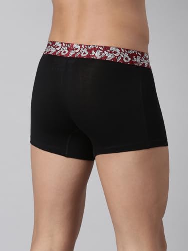 Image of Levi's GZ004 Trunk for Men | Supima Modal Lycra Blend | Breathable Men's Underwear | 4-Way Stretch | Anti-Roll No-Dig Floral Waistband | Extra Supportive Gusset | Stay Retention | Pack of 1