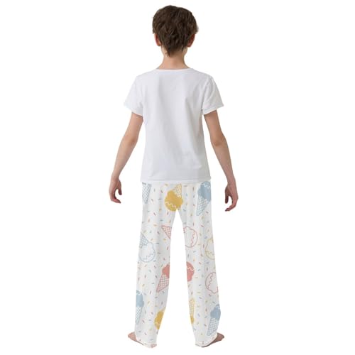Boys' Pants Ice Cream Cone Dots Colorful Long Bottoms Jogger Pants Elastic Waist Trousers with Pockets S-XL3