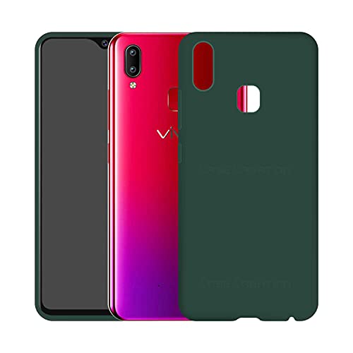 Image of Case Creation Luxurious OG Series for Vivo Y95 Case Cover,Anti-Dirty Slim Case Frosted Matte Cute Candy TPU Raised Bezel (Splash of Color) Back Cover for Vivo Y95 -Wine Green
