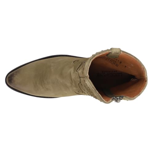 Lucchese Womens Avie Studded Pointed Toe Casual Boots Ankle Mid Heel 2-3" - Brown - Size 6.5 B4