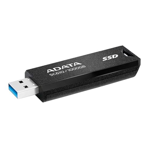 ADATA SSD Ot 1TB SC610 Ǎx 550MB/b USB 3.2 Gen 2 USB-A SC610-1000G-CBK/RD