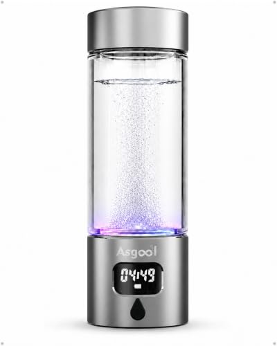 5000 PPB Hydrogen Water Bottle Generator Grey