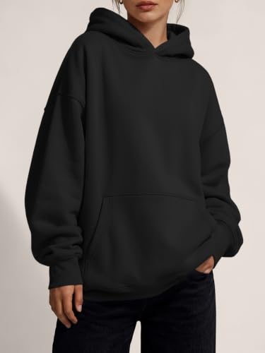 Image of Trendy Queen Women Oversized Hoodies Fall Outfits | Gentle Skin Feel, Aesthetic Drop Shoulder, Large Kangaroo Pocket, Seamless Daily Outfit Match