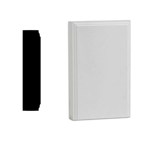 DecraMold DM 375 7/8 in. x 3-3/4 in. x 6 in. Primed MDF Miterless Plinth Block