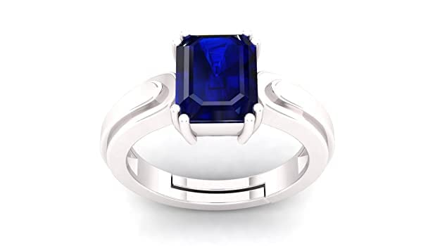 Anuj Sales Unheated Untreatet 17.00 Carat AAA+ Quality Natural Blue Sapphire Neelam Silver Plated Adjustable Gemstone Ring for Womens and Mens (Lab - Certified) (B09WF744FJ) Amazon Price History, Amazon Price Tracker