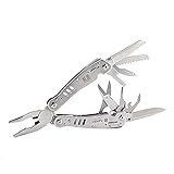Ganzo MultiTool Pliers Scissors Stainless Steel Pliers EDC Tool with Wire Stripper, Bottle Opener and Screwdriver
