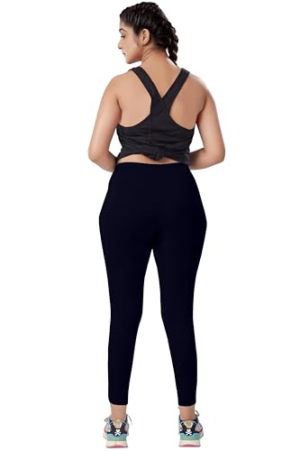Image of Nexsus Appparels Stretchable Gym Pants for Workout : The Ultimate Yoga Pants | Gym Wear for Woman | Gym Tights for Women with Side Pockets | Available in Plus Size's