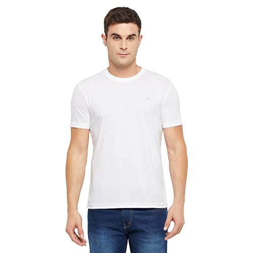 Image of Orewa by OKANE Men's Solid Round Neck Cotton T-Shirt (Pack of 2)