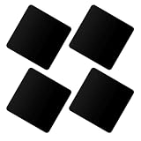 BCOATH 4 Pezzi Pannello Specchio Acrilico Nero 10x10cm per Foto da Tavolo