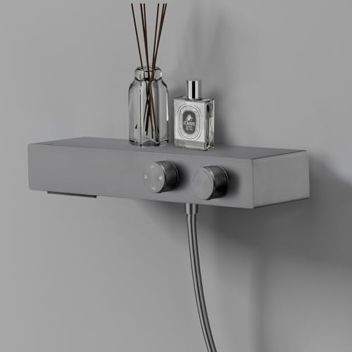 Robinet de baignoire cascade mural crème avec douchette et mitigeur - 6