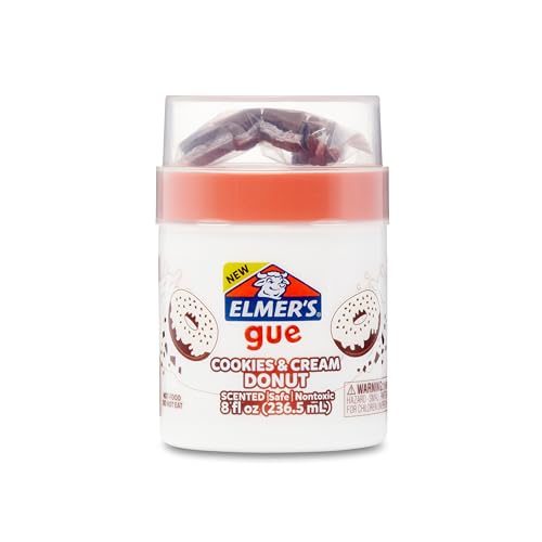 Elmer's GUE Premade, Donut Shop Variety Pack, Scented, Includes Fluffy, Glossy Blue, Slime Add-Ins, 2 Count