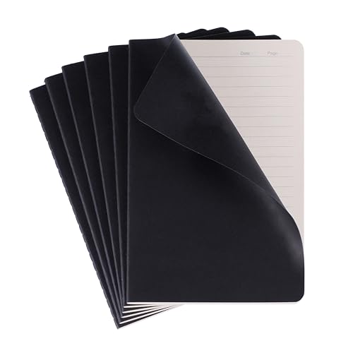 Travel Journal A5 coque souple noire : la solution 6 journaux à lignes contre les pages cornées
